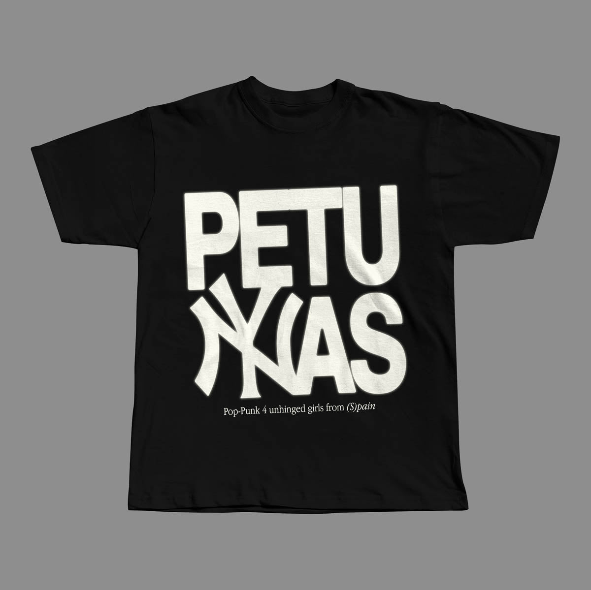 Camiseta Negra Las Petunias "PETUNYAS"
