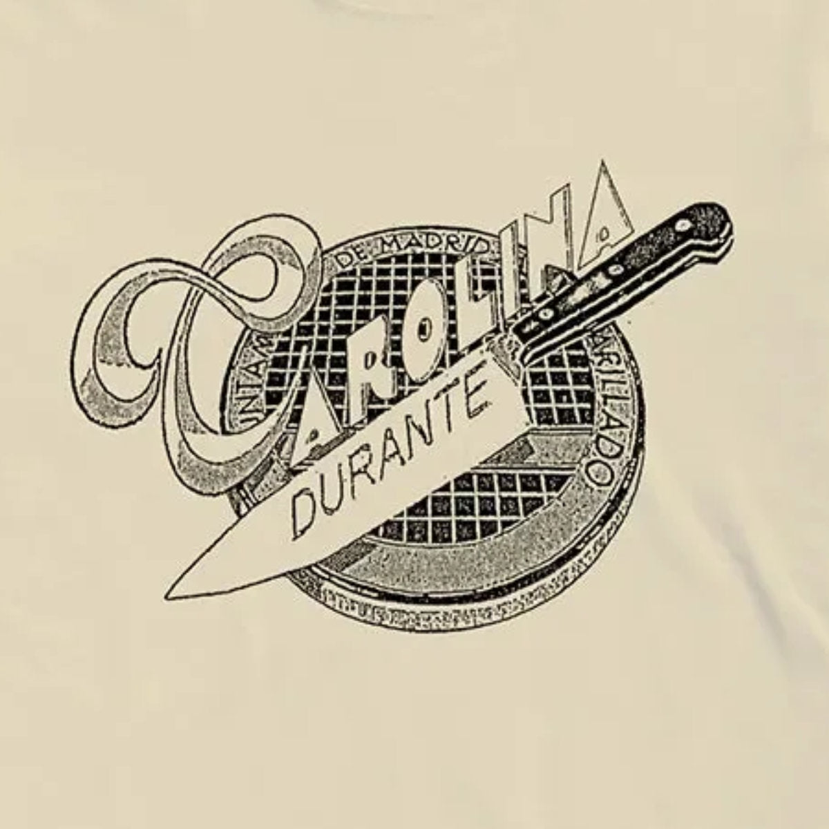Carolina Durante - Camiseta logo (sand)