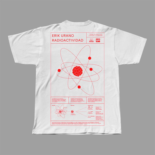 Camiseta Blanca Erik Urano "Radioactividad"