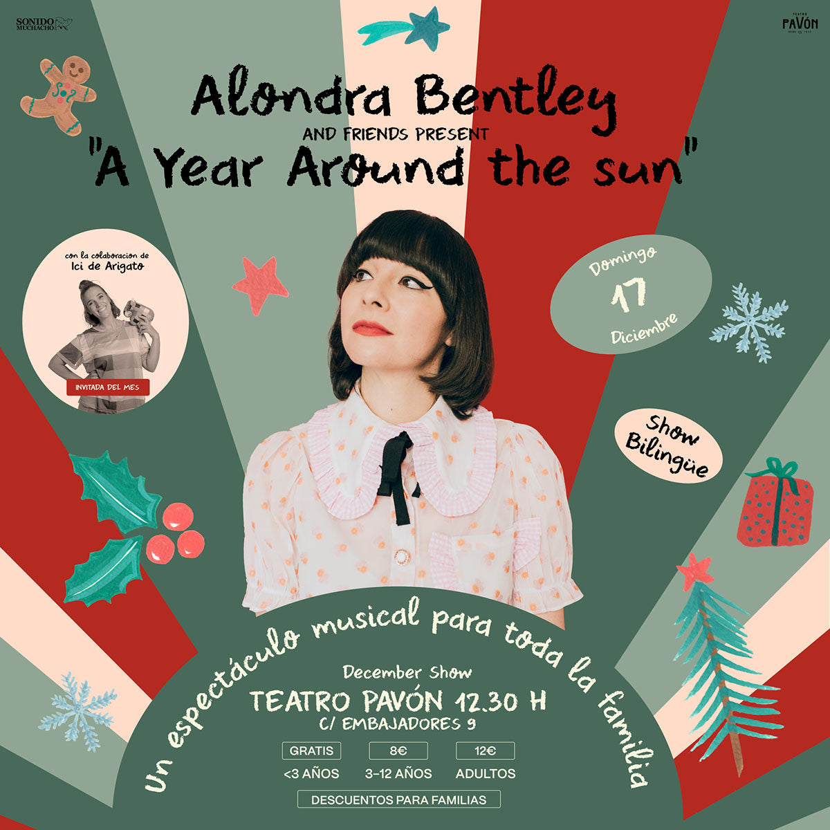 Alondra Bentley presenta "A Year Around The Sun", un espectáculo familiar que tendrá lugar el 17 de diciembre para celebrar la Navidad
