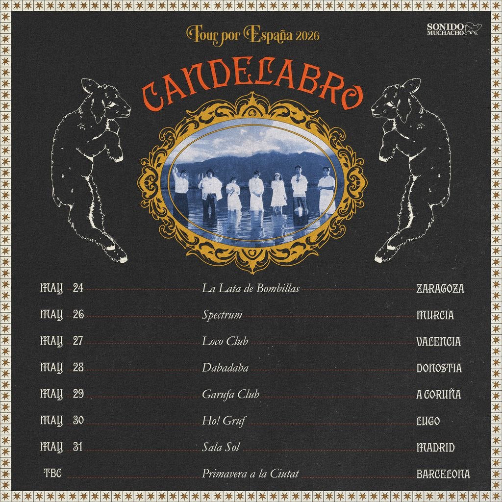 Candelabro anuncia su primera gira por España: 8 fechas únicas para descubrir a la banda chilena del momento