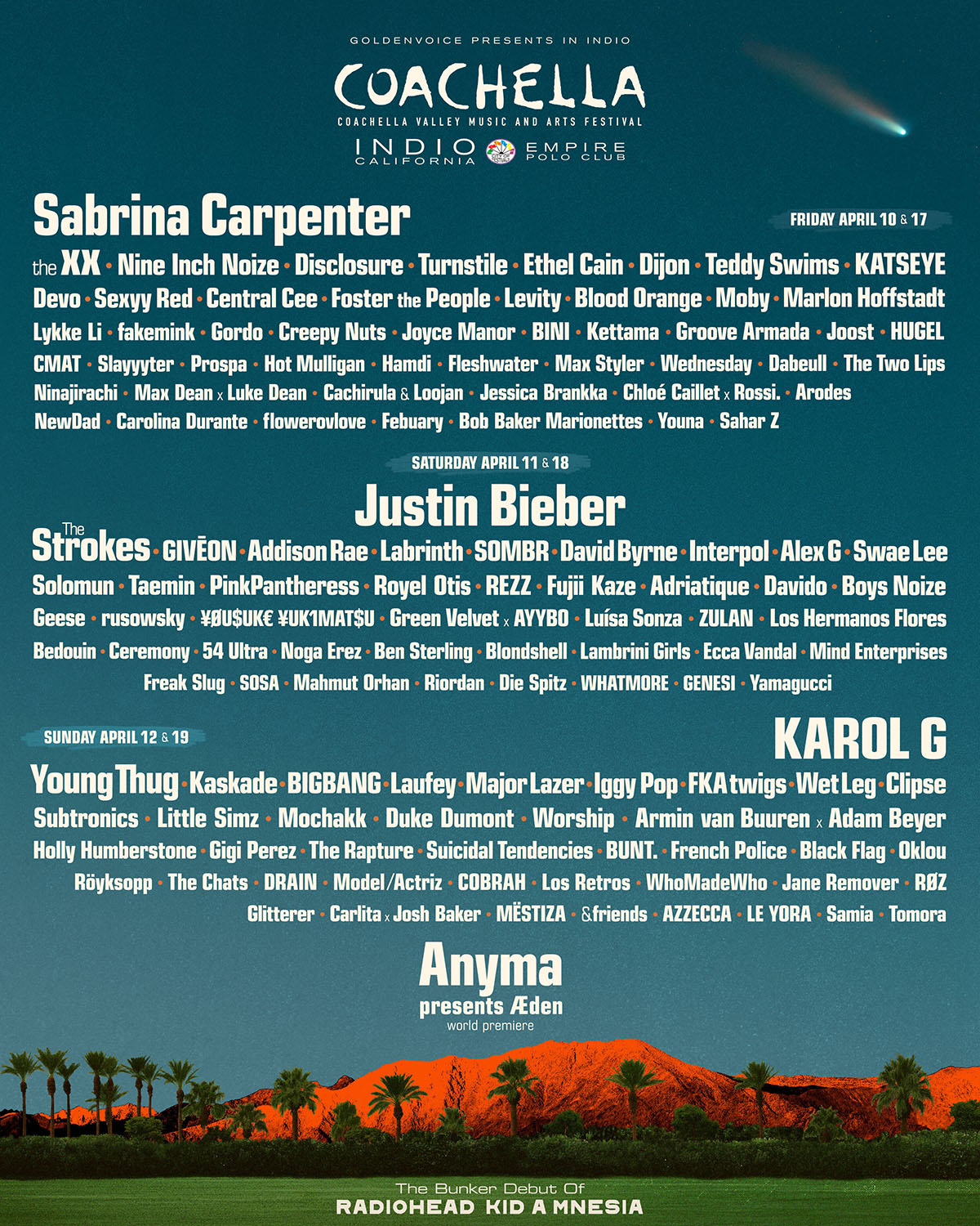 Carolina Durante hará historia: confirmados para Coachella 2026