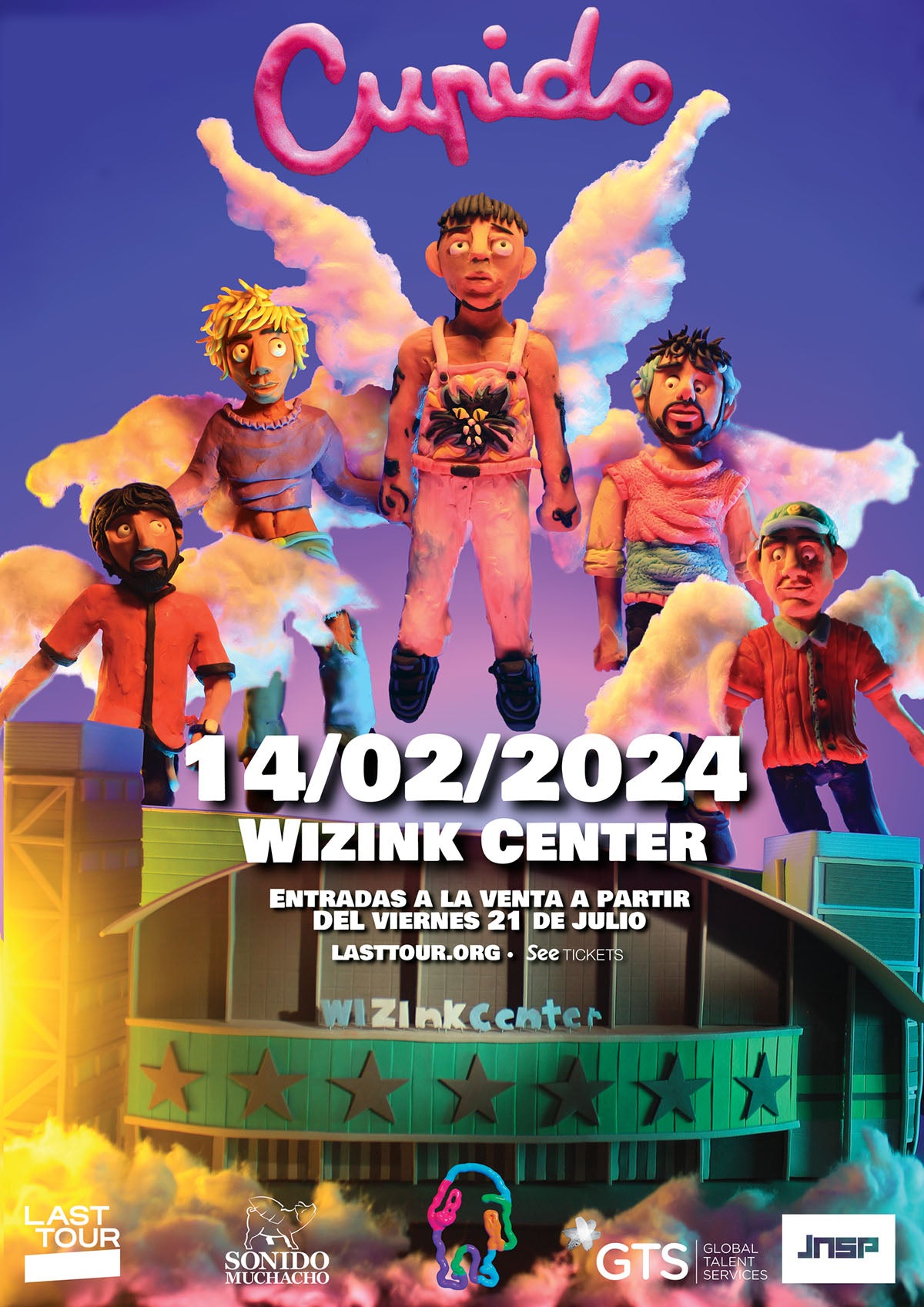 Cupido  revienta la Plaza Mayor de Madrid y lo repetirá a lo grande el 14 de febrero en el Wizink Center