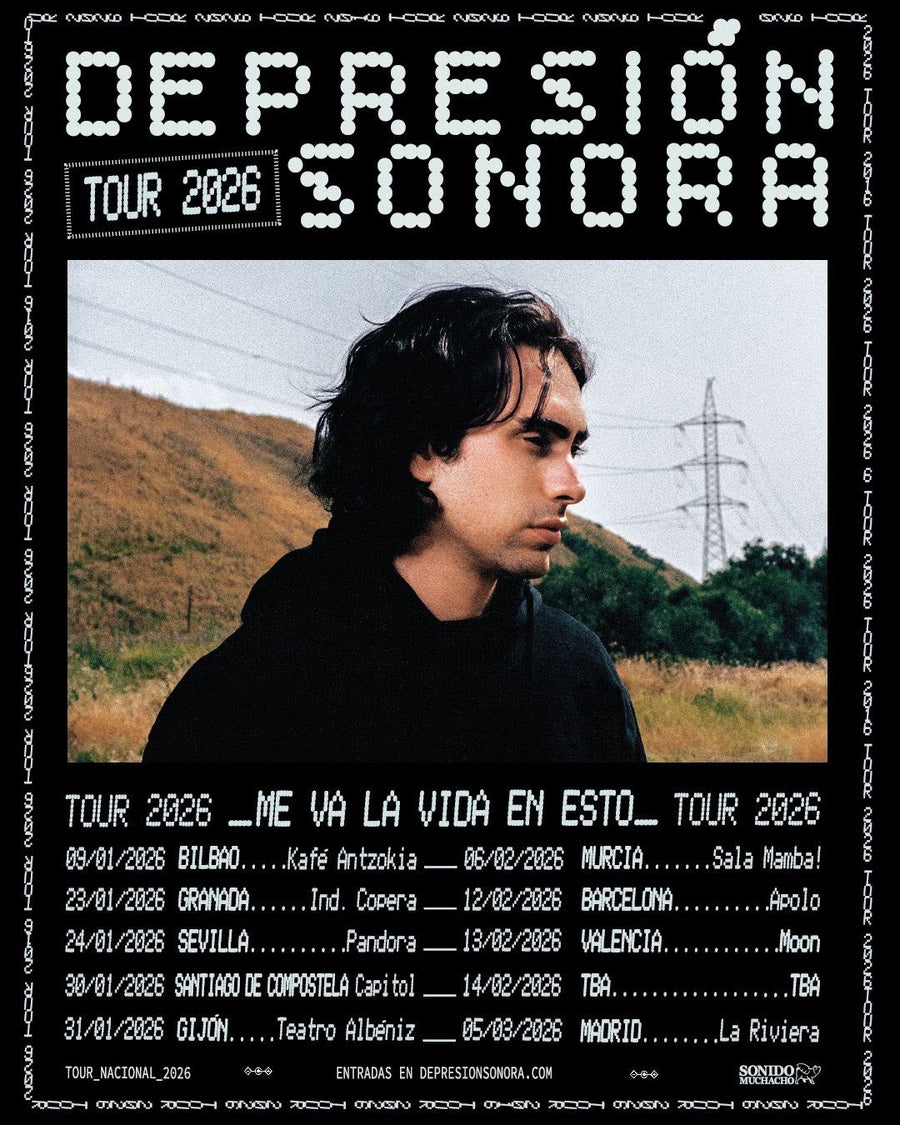 Depresión Sonora vuelve a tu ciudad en su Tour 2026 “Me Va la Vida en Esto” donde presentará su próximo disco “Los Perros No Entienden Internet”