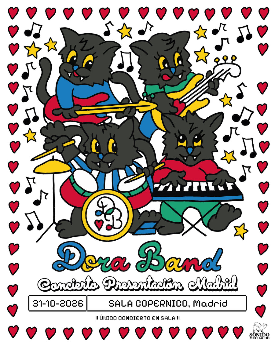 Dora Band presenta su EP  Vinieron Cuatro Gatos en una única fecha en Madrid