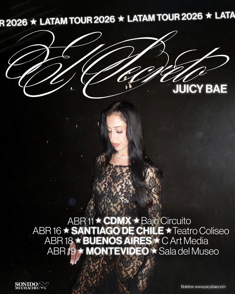 Juicy BAE anuncia su primera gira por Latinoamérica para abril de 2026