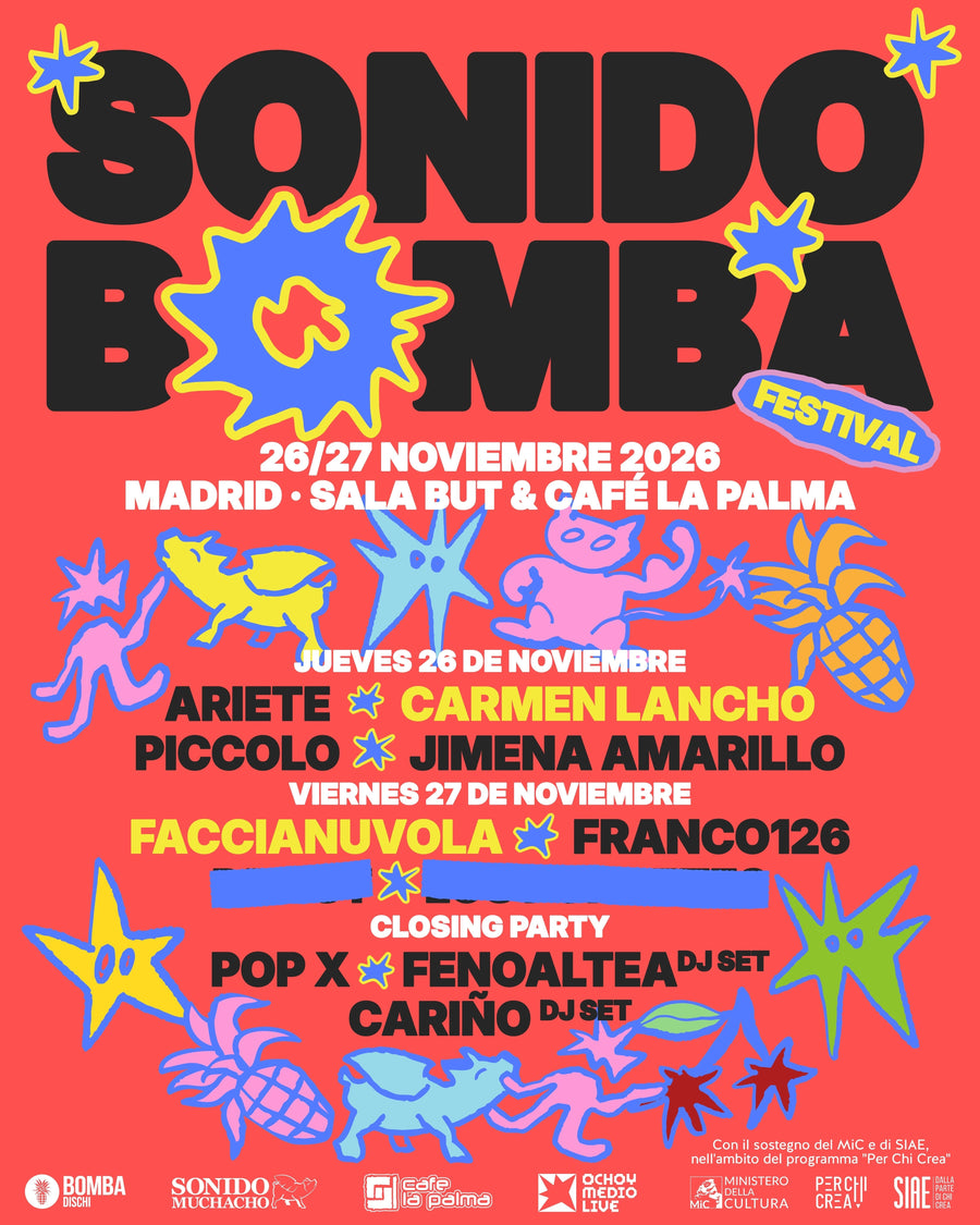 Sonido Bomba incorpora a Carmen Lancho y faccianuvola al cartel de su primer festival
