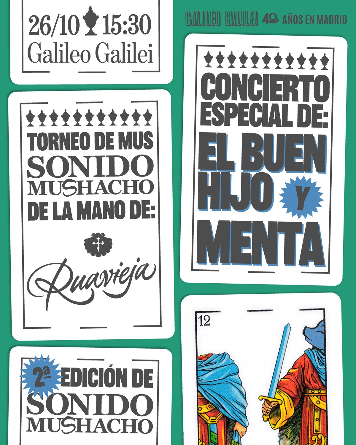 Vuelve Sonido Mushacho: mus, copas y música en directo en la Galileo Galilei