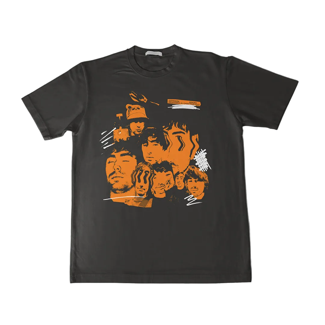 Camiseta Negra Depresión Sonora "Gira 2022"
