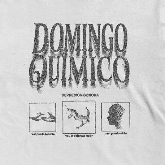 Camiseta Blanca Depresión Sonora Domingo Químico