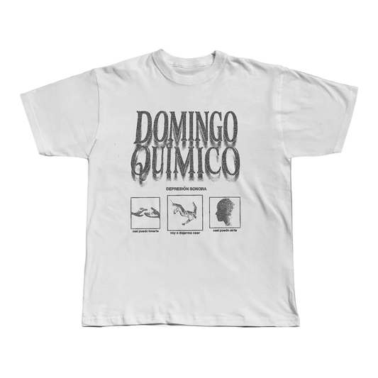 Depresión Sonora - Camiseta Blanca "Domingo Químico"