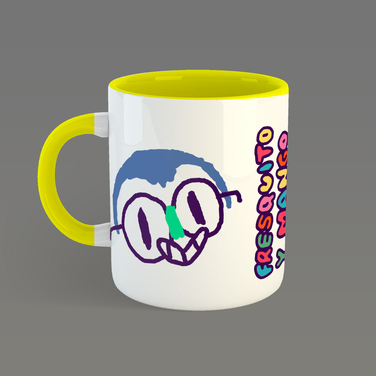 Taza Blanca Fresquito y Mango "Fresquito y Mango"