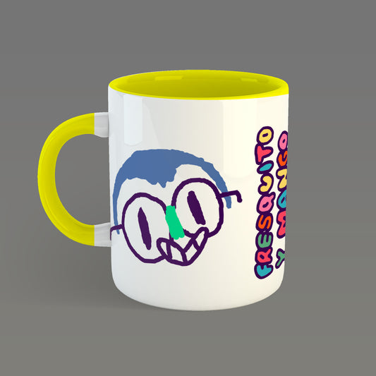 Taza Blanca Fresquito y Mango "Fresquito y Mango"