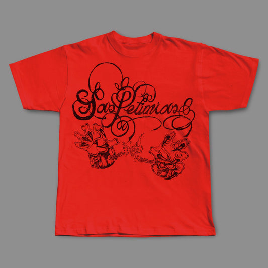 Camiseta Roja Las Petunias