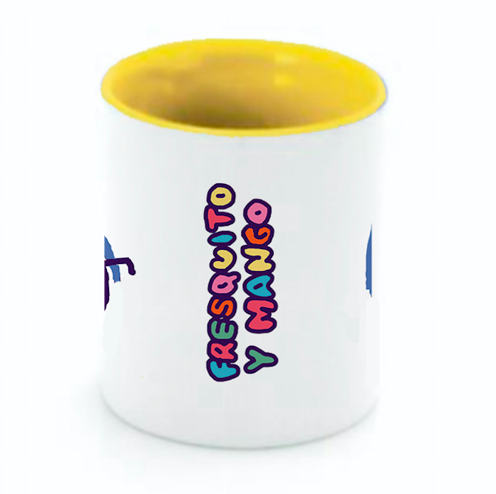 Taza Blanca Fresquito y Mango "Fresquito y Mango"