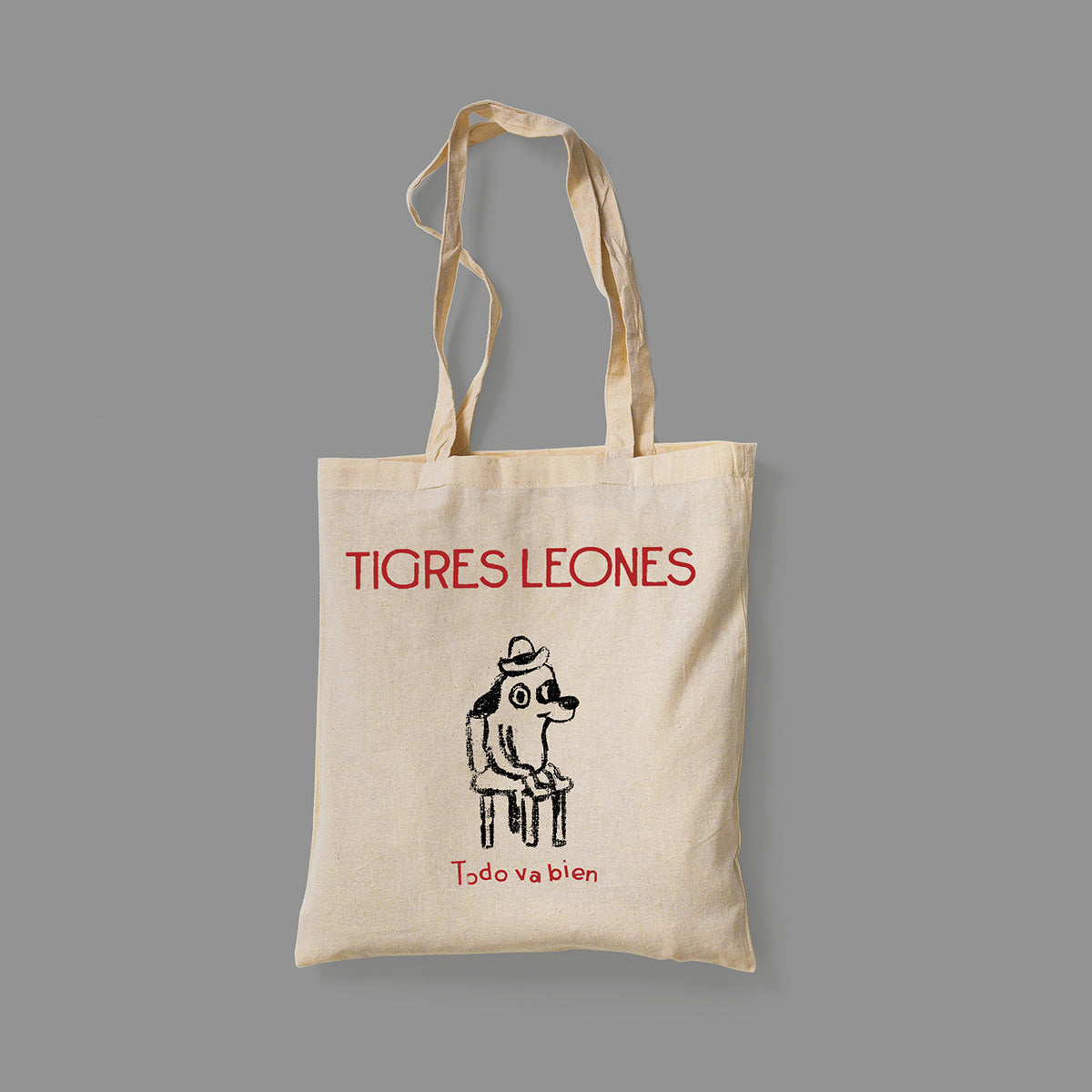 Tote Bag Blanca Tigres Leones "Todo va bien"