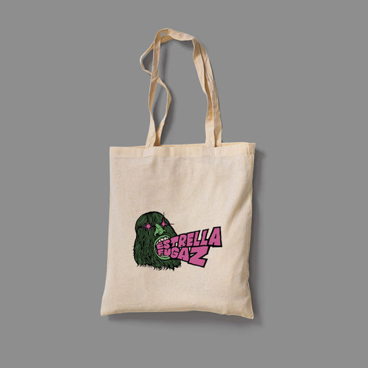 Tote Blanca Estrella Fugaz Logo Verde