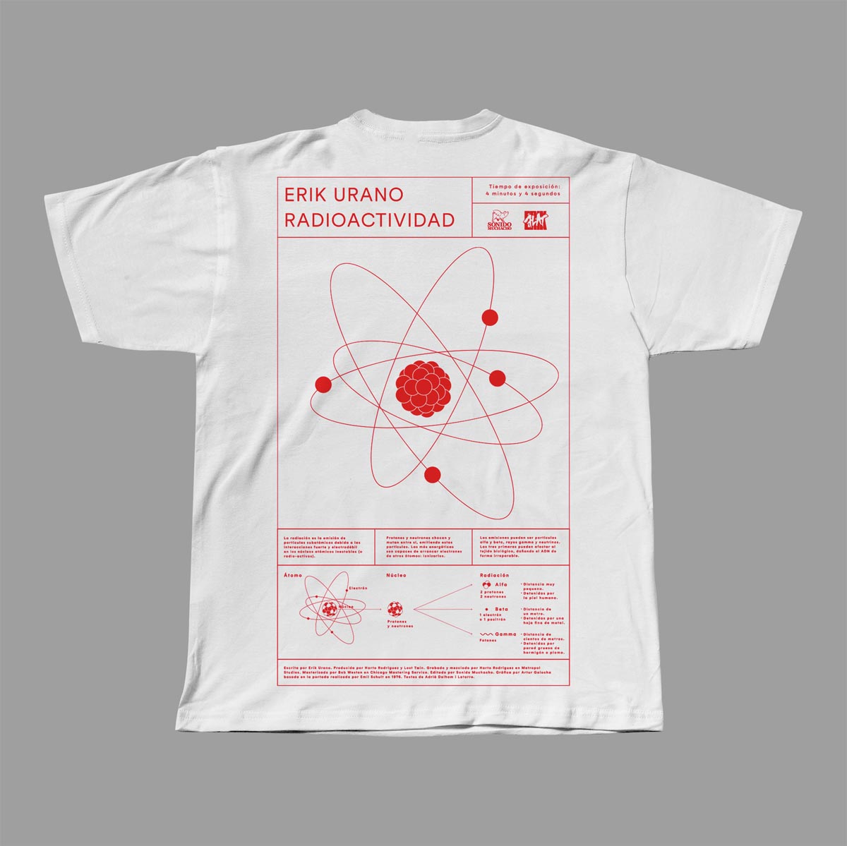 Camiseta Blanca Erik Urano "Radioactividad"