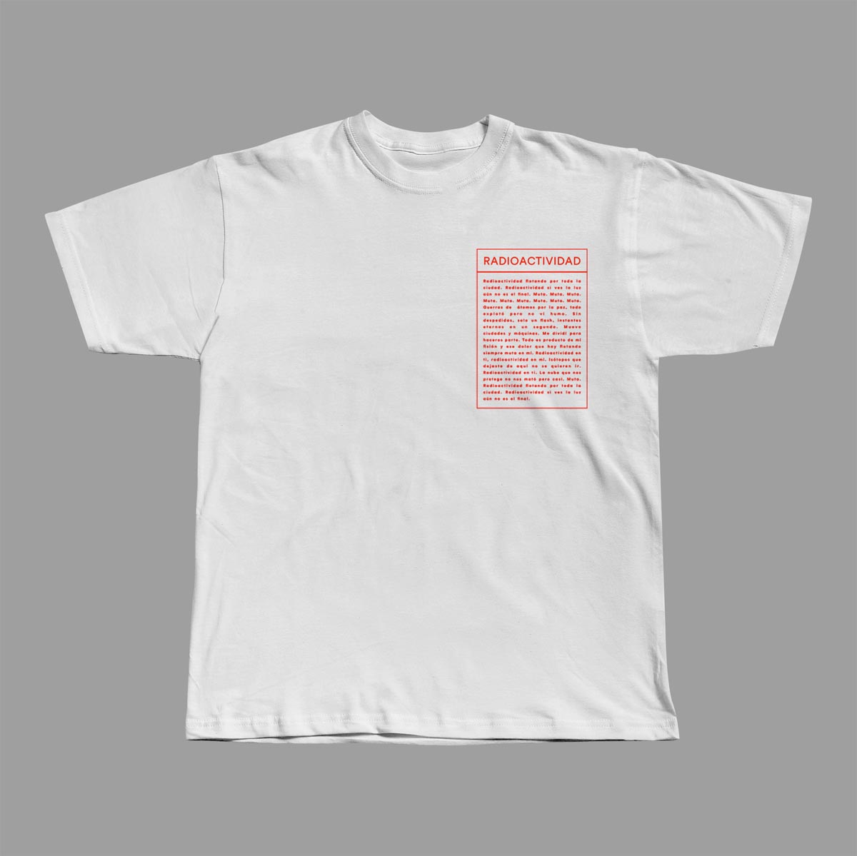 Camiseta Blanca Erik Urano "Radioactividad"
