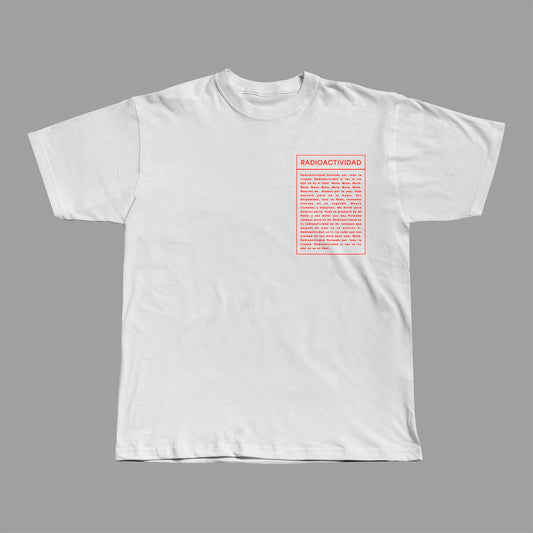 Camiseta Blanca Erik Urano "Radioactividad"