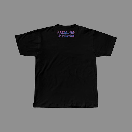Camiseta Negra Fresquito y Mango 'LO QUE ME MATÓ'