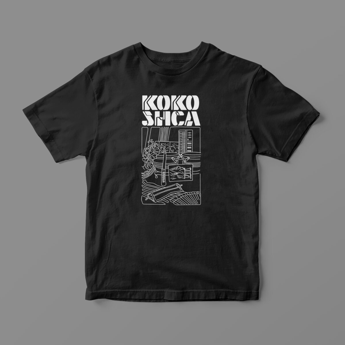 Camiseta Negra Kokoshca "KOKOSHCA"