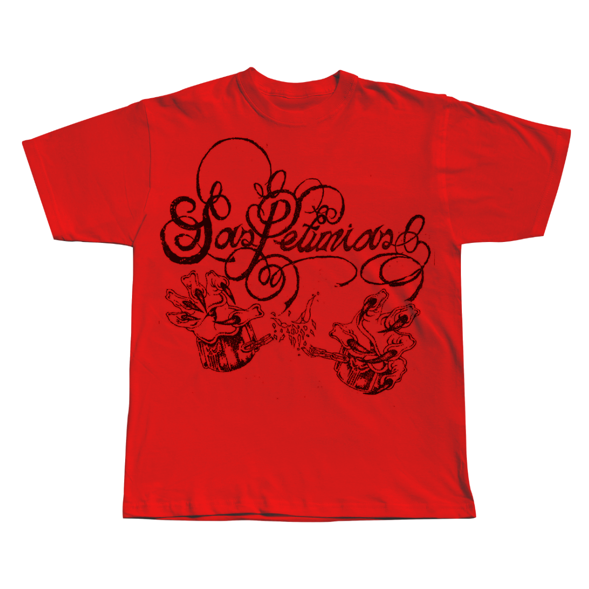Camiseta Roja Las Petunias