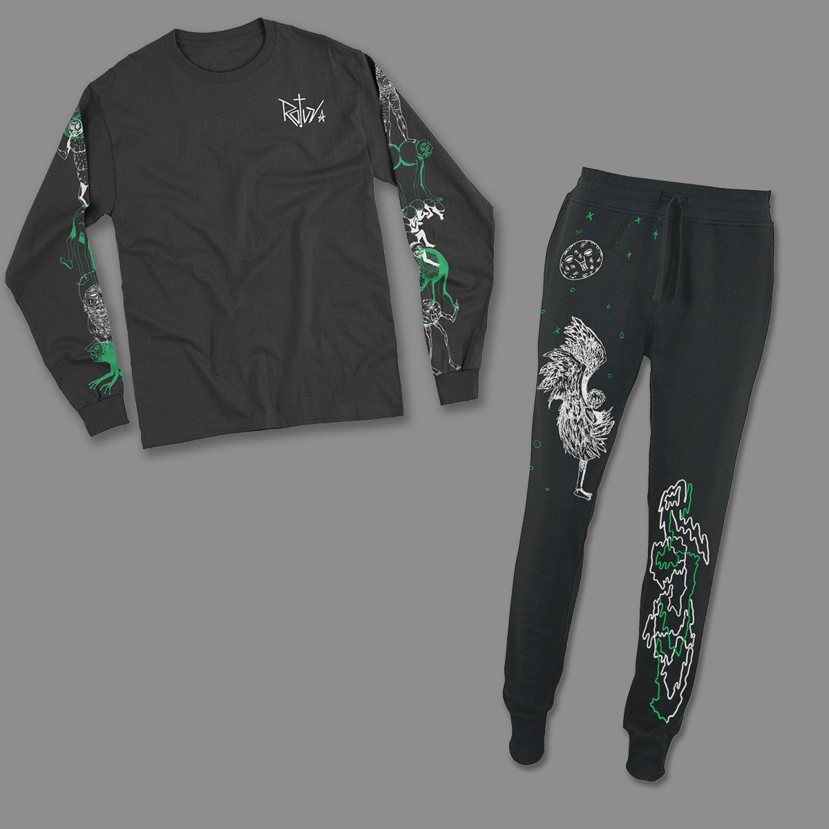Chandal Negro Rojuu "Rojuu"