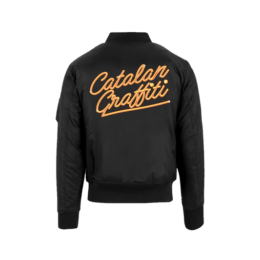 Bomber Negra Sidonie "Catalan Graffiti"