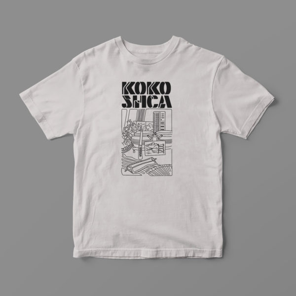 kokoshca-camiseta-gris